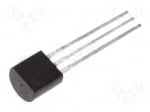 BC550C Транзистор: биполярен, NPN; 50V; 100mA; 500 2SC1222, 2SC1313, BC382, BC383, BC384, BC413B, BC414B